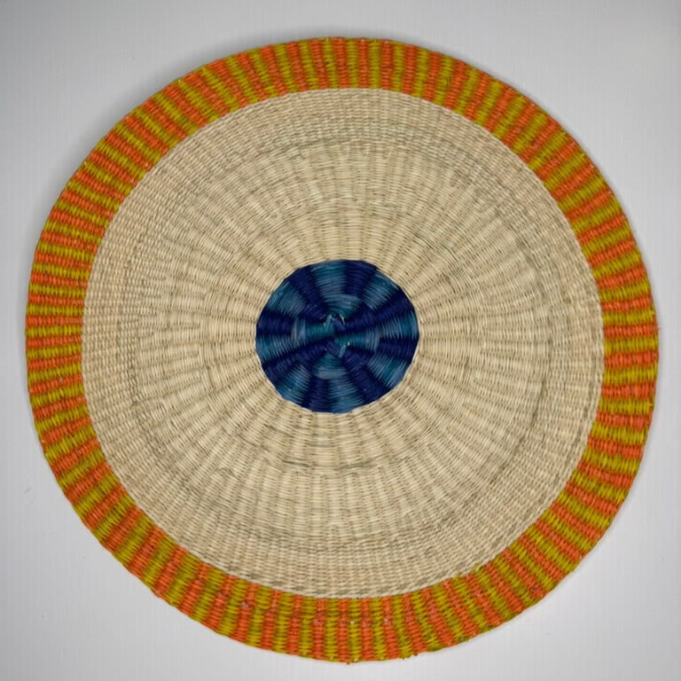 ROUND TOQUILLA STRAW PLACEMENT (Sold per piece)