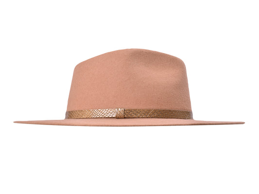 ROSÉ FEDORA HAT