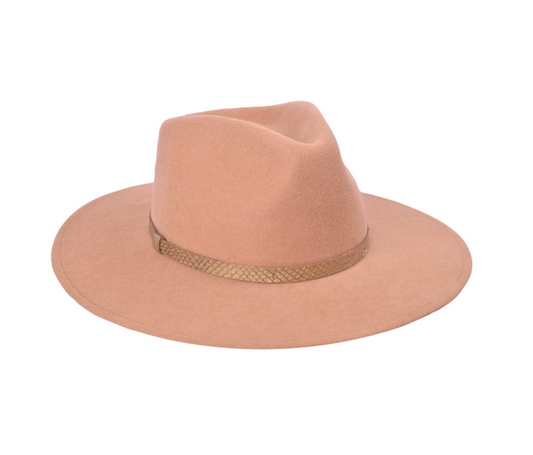 ROSÉ FEDORA HAT