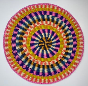 ROUND TOQUILLA STRAW PLACEMENT (Sold per piece)