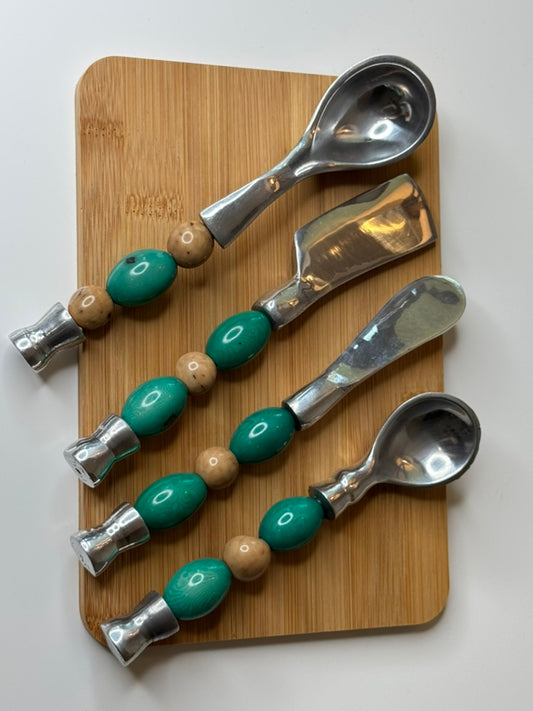 CHARCUTERIE SET EMERALD GREEN