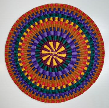 ROUND TOQUILLA STRAW PLACEMENT (Sold per piece)
