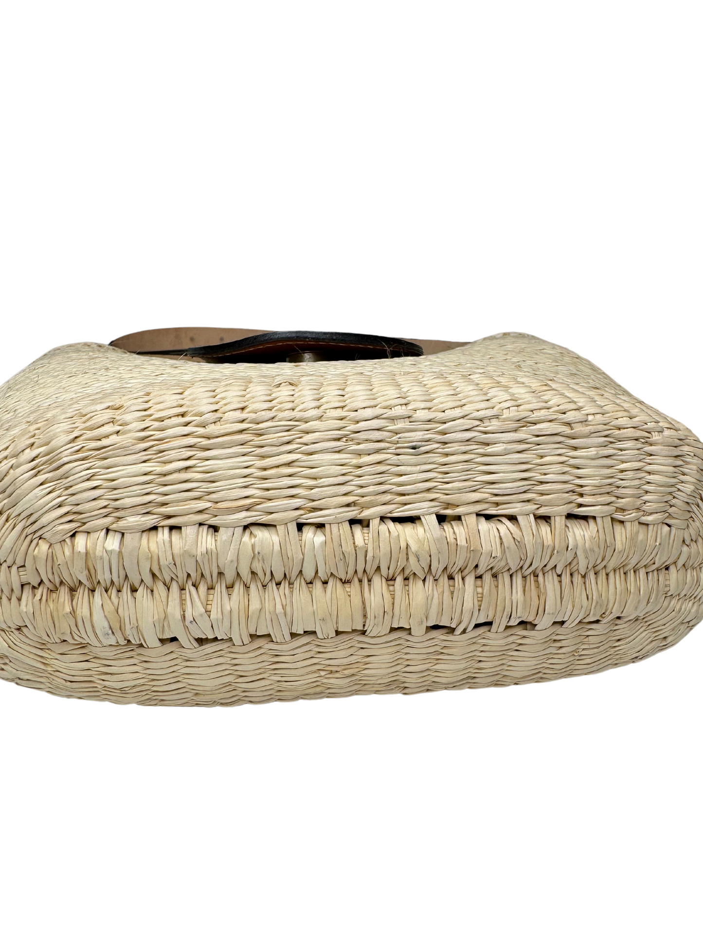 TOQUILLA STRAW FLAP BAG + CROSSBODY STRAP