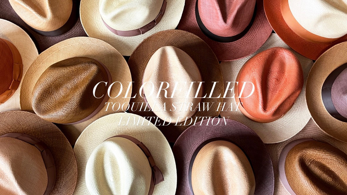 COLORFILLED TOQUILLA STRAW HATS - Limited Edition