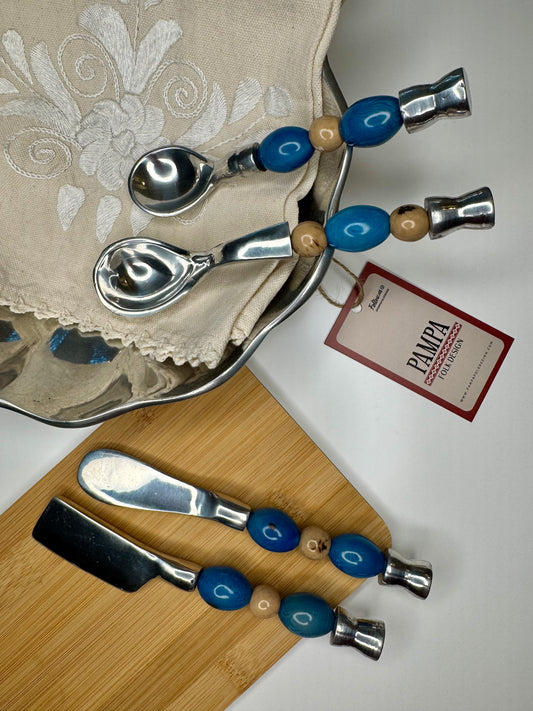 CHARCUTERIE SET TURQUOISE