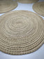 ROUND TOQUILLA NATURAL STRAW PLACEMENT (SET x 4)