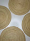 ROUND TOQUILLA NATURAL STRAW PLACEMENT (SET x 4)