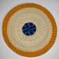 ROUND COLORFUL TOQUILLA STRAW PLACEMENT (SET x 4)
