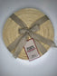 ROUND TOQUILLA NATURAL STRAW PLACEMENT (SET x 4)