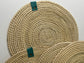 ROUND TOQUILLA NATURAL STRAW PLACEMENT (SET x 4)