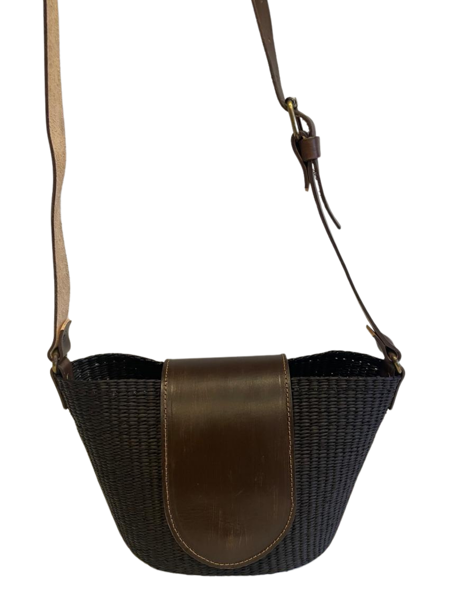 TOQUILLA STRAW PURSE + CROSSBODY STRAP