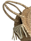 ROUND TOQUILLA STRAW BOHO CHIC BAG