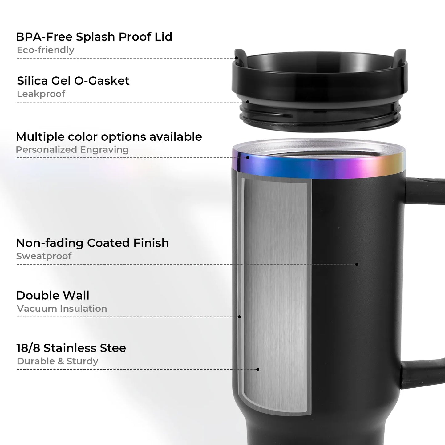 QUE LAS COSAS VUELVAN A SU LUGAR - 40oz. Stainless Steel Tumbler