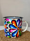 FLOWER MUG - HAND PAINTED