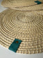 ROUND TOQUILLA NATURAL STRAW PLACEMENT (SET x 4)