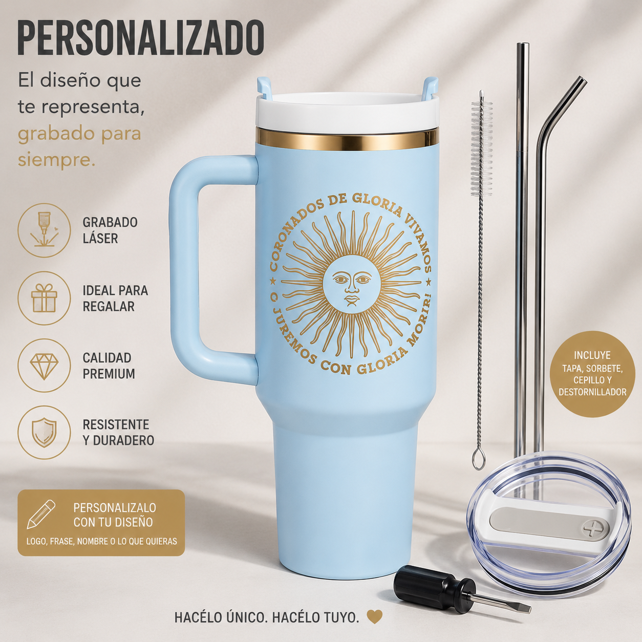CORONADOS DE GLORIA - 40oz. Stainless Steel Tumbler