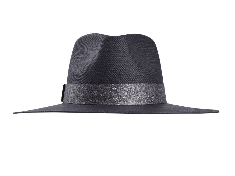 PURPURINE FEDORA PANAMA HAT