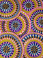 ROUND COLORFUL TOQUILLA STRAW PLACEMENT (SET x 4)