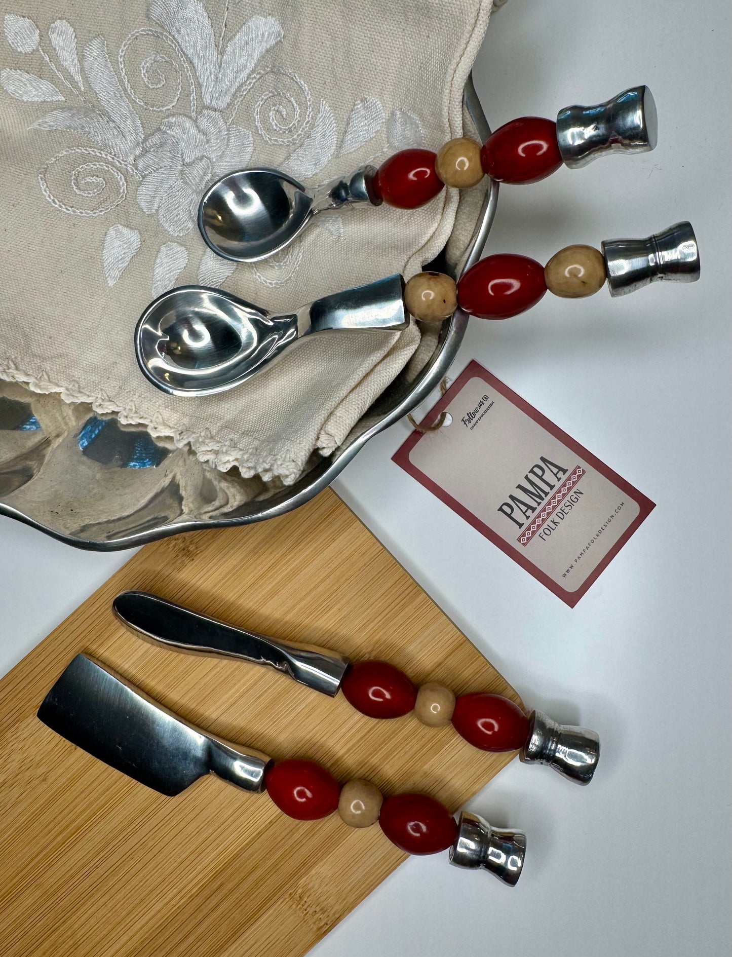 CHARCUTERIE SET RED