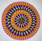 ROUND COLORFUL TOQUILLA STRAW PLACEMENT (SET x 4)