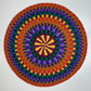 ROUND COLORFUL TOQUILLA STRAW PLACEMENT (SET x 4)