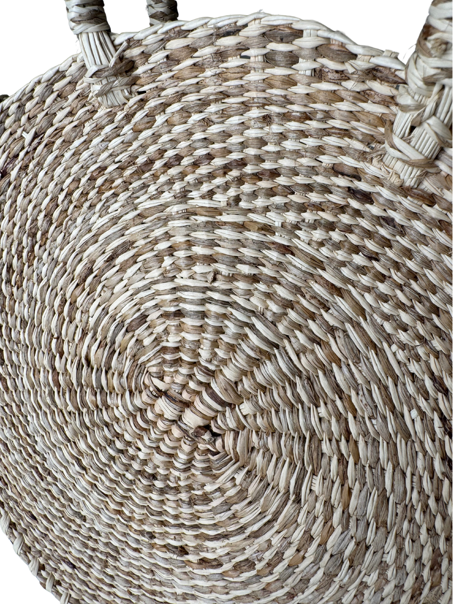 ROUND TOQUILLA STRAW BOHO CHIC BAG