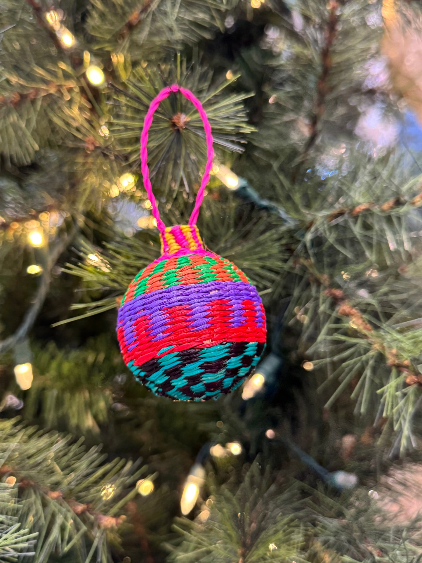 TOQUILLA STRAW CHRISTMAS ORNAMENTS