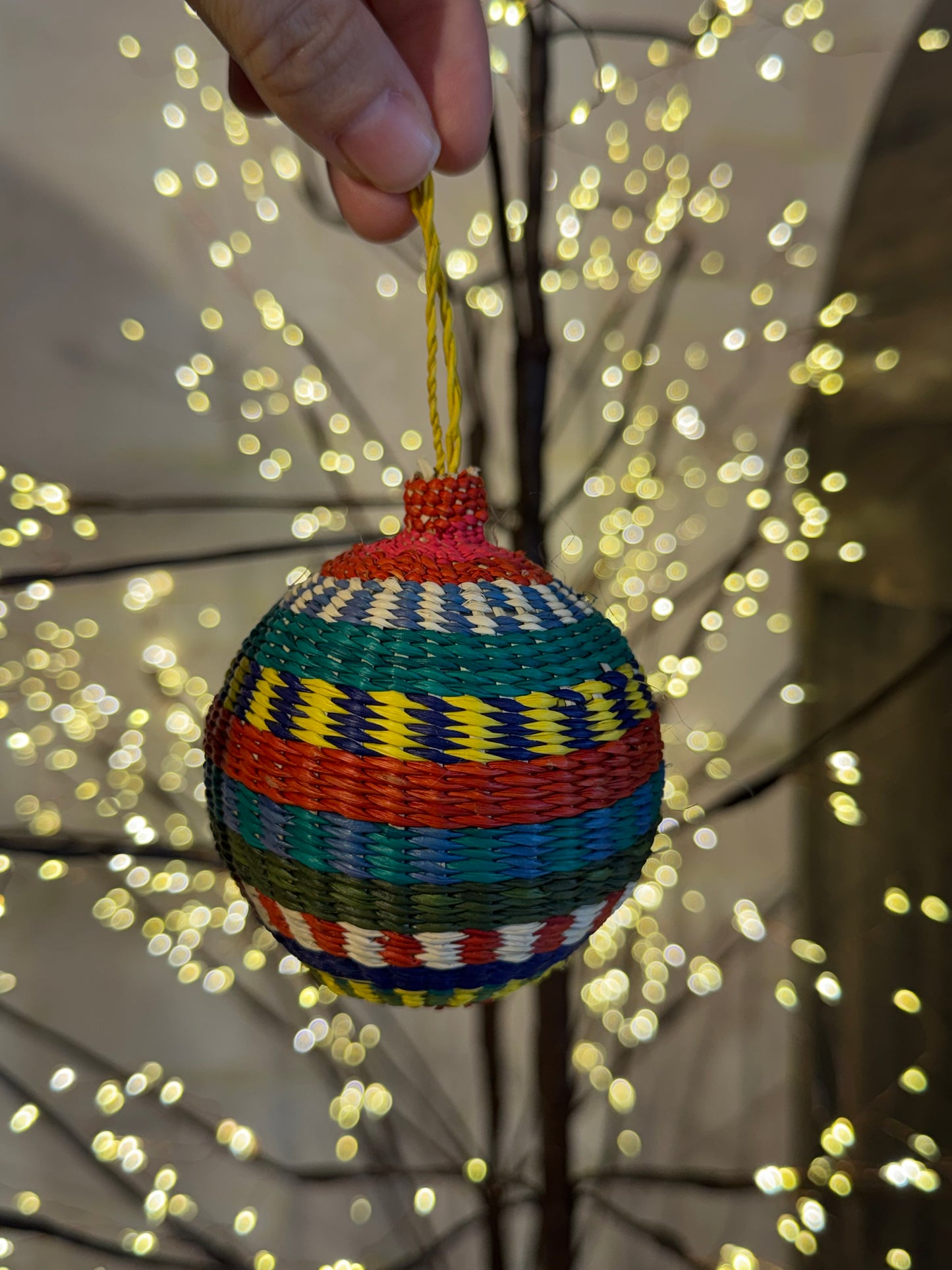 TOQUILLA STRAW CHRISTMAS ORNAMENTS