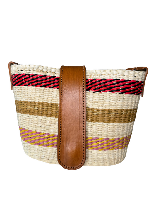 TOQUILLA STRAW MINI PURSE + CROSSBODY STRAP