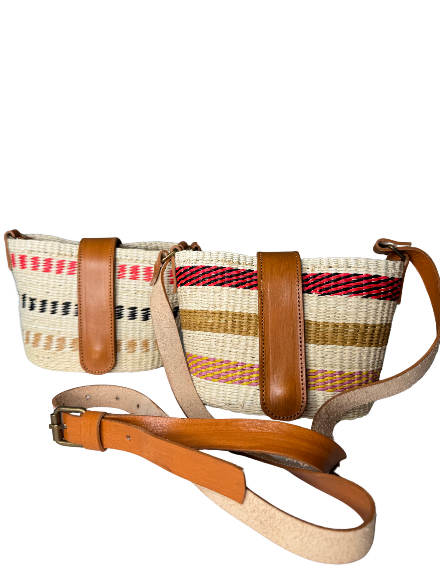 TOQUILLA STRAW MINI PURSE + CROSSBODY STRAP