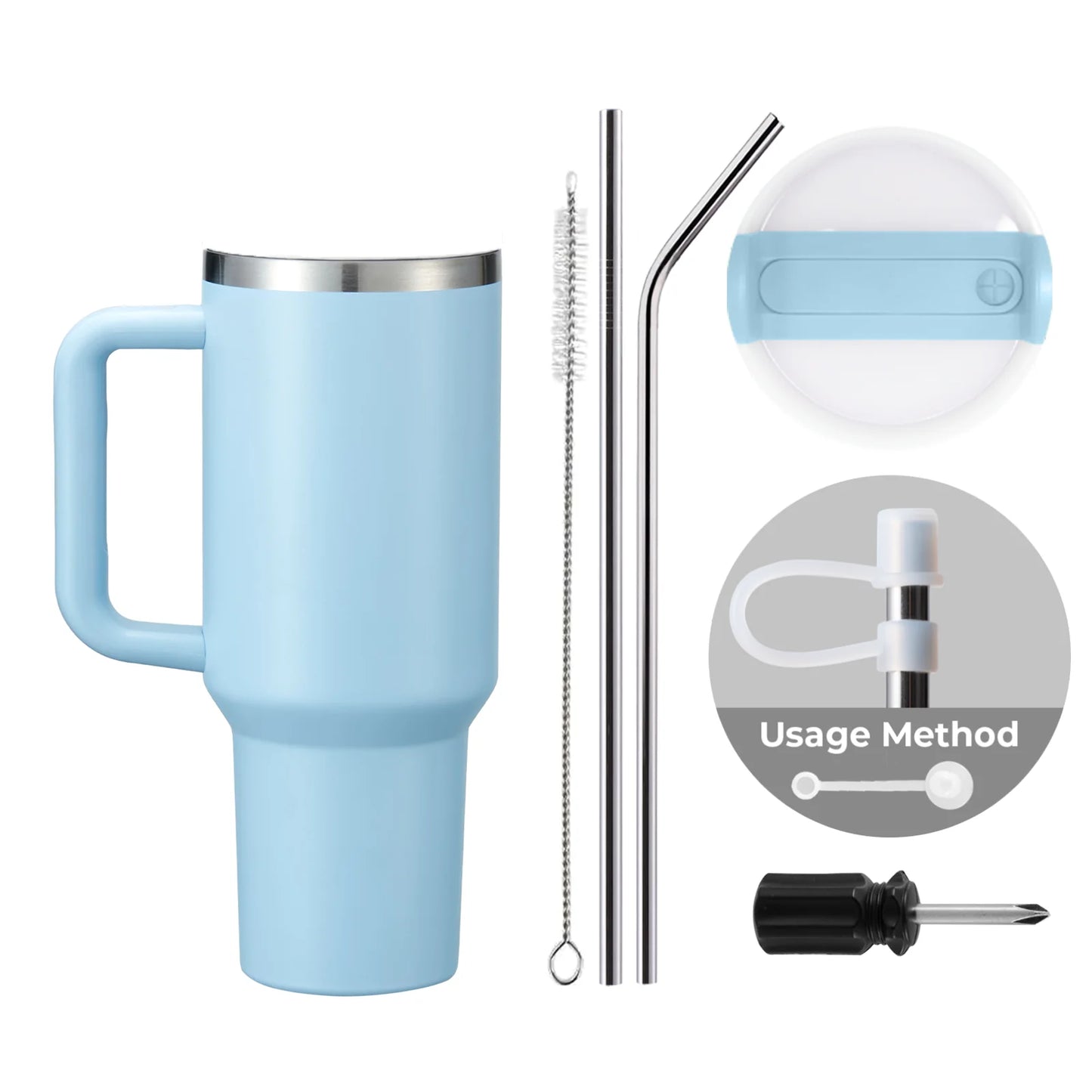 QUE LAS COSAS VUELVAN A SU LUGAR - 40oz. Stainless Steel Tumbler