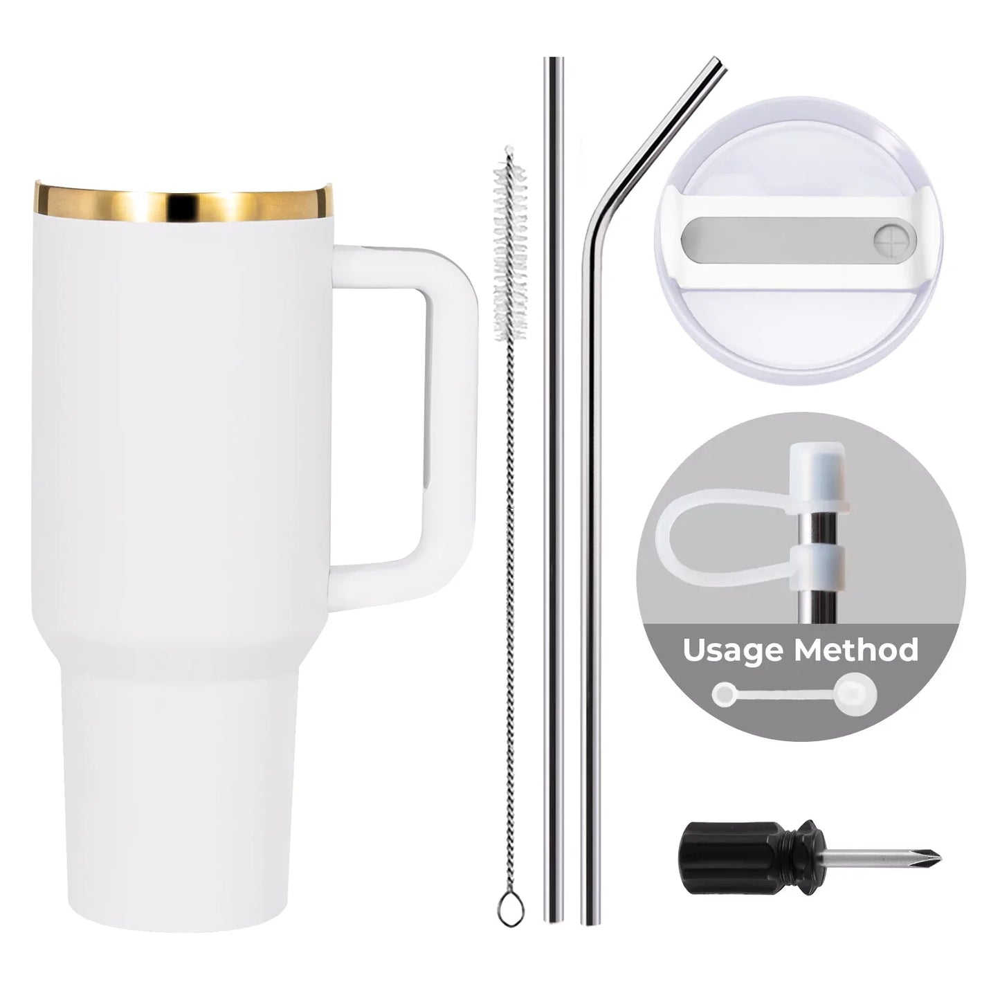 QUE LAS COSAS VUELVAN A SU LUGAR - 40oz. Stainless Steel Tumbler