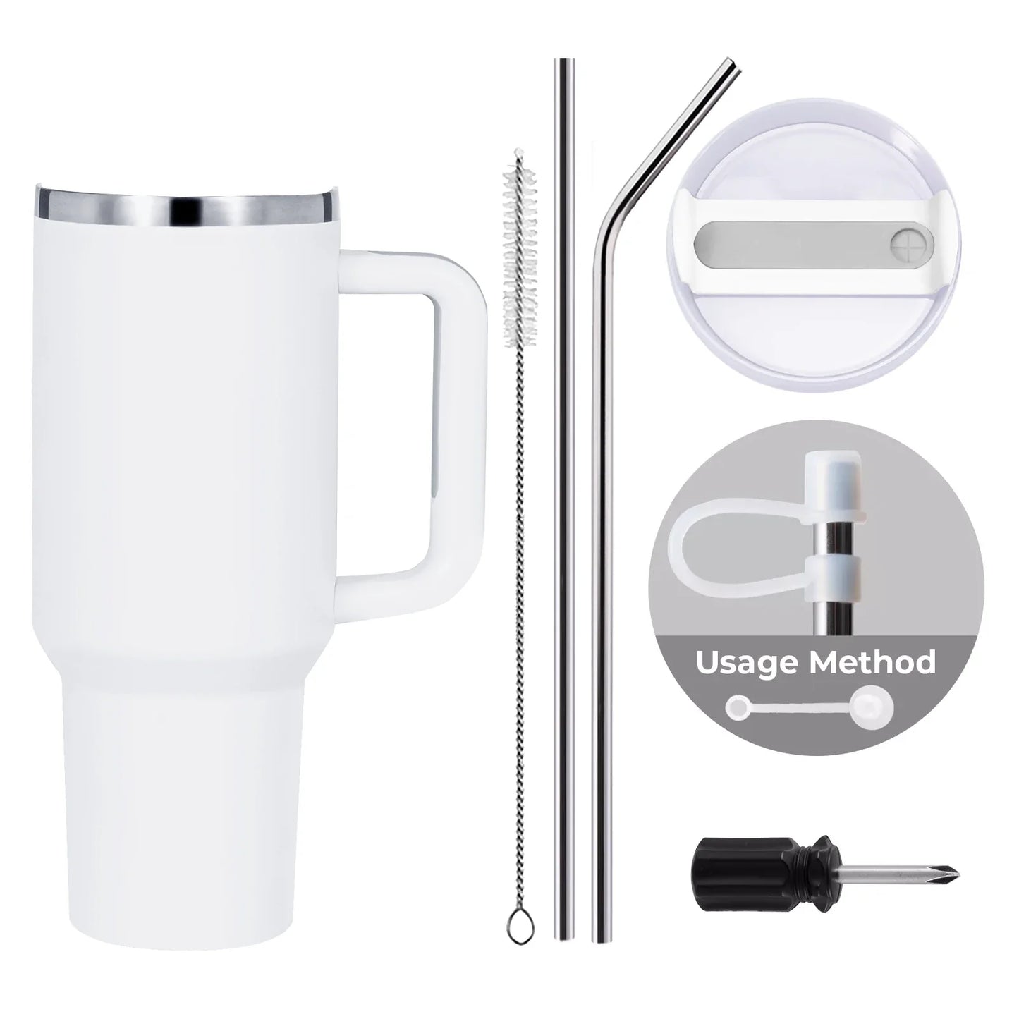 QUE LAS COSAS VUELVAN A SU LUGAR - 40oz. Stainless Steel Tumbler